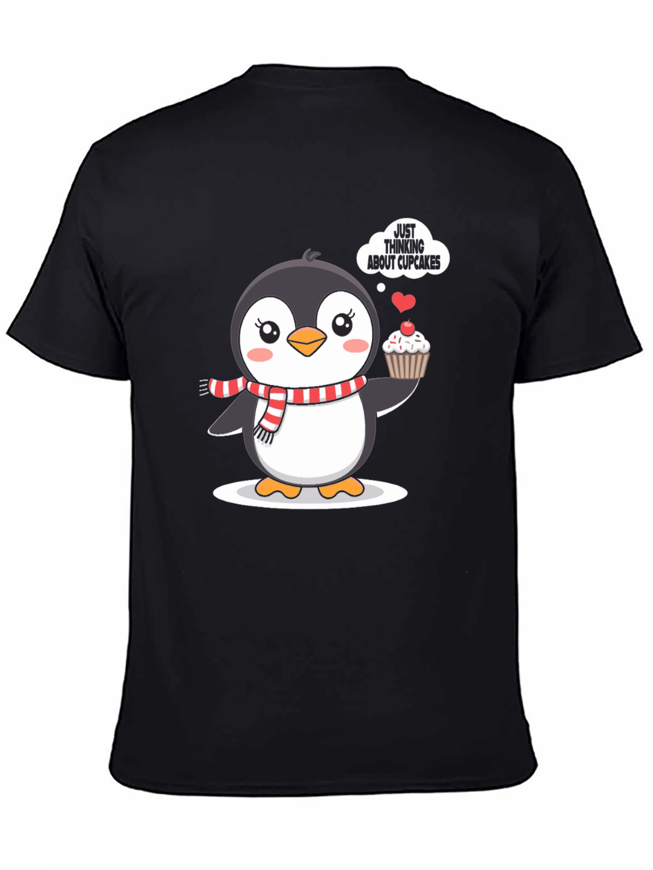 Cute Penguin Cupcake T-Shirt