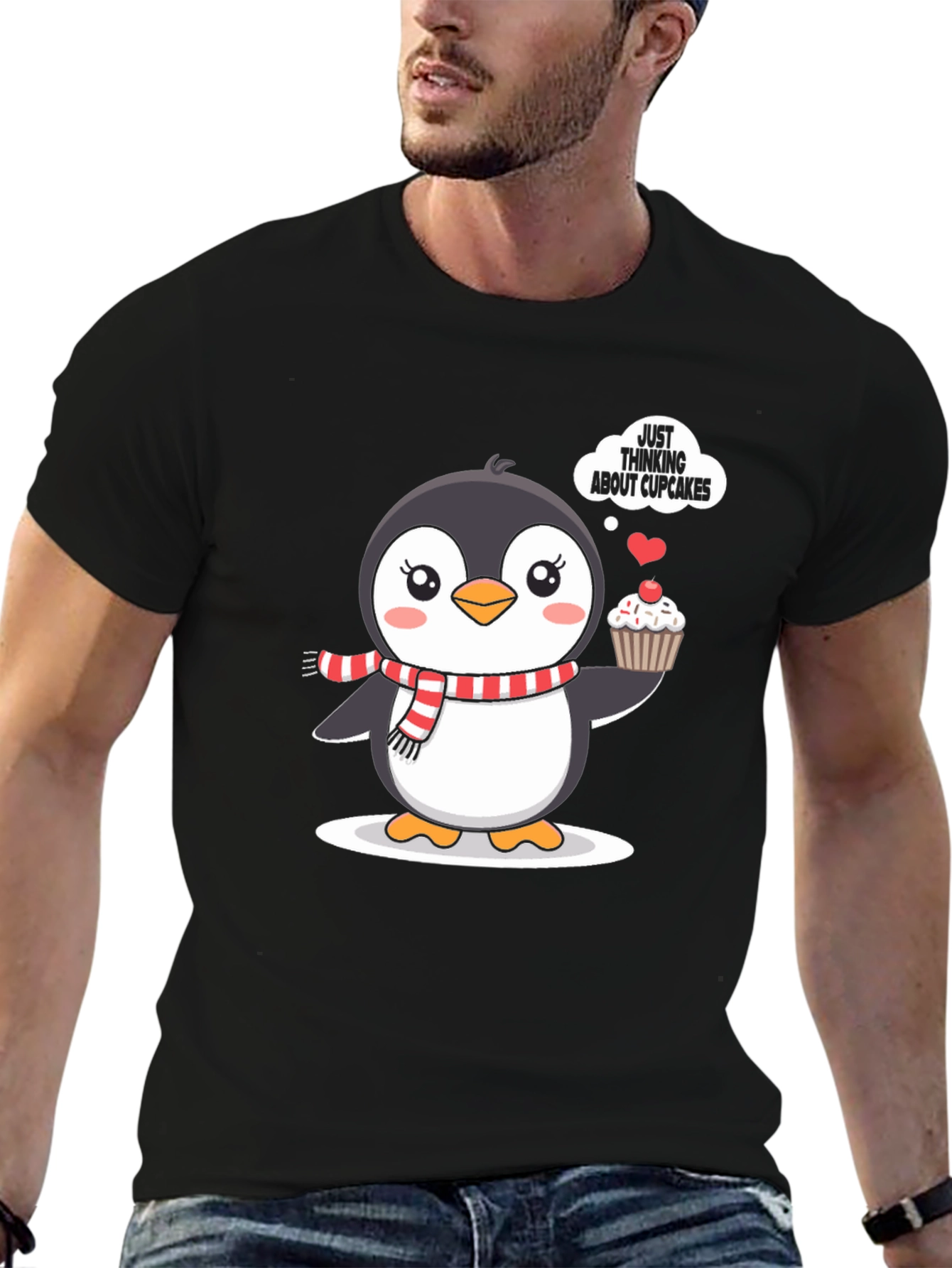 Cute Penguin Cupcake T-Shirt