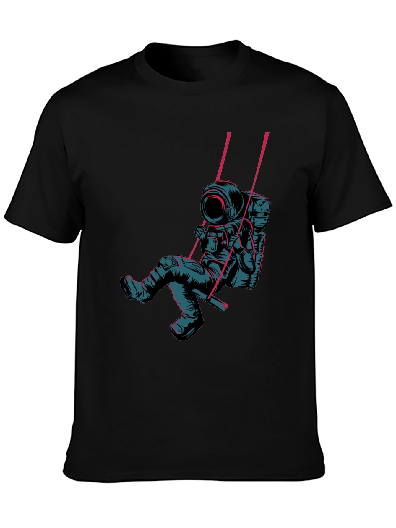 Astronaut Swing Graphic Tee - Unique Design