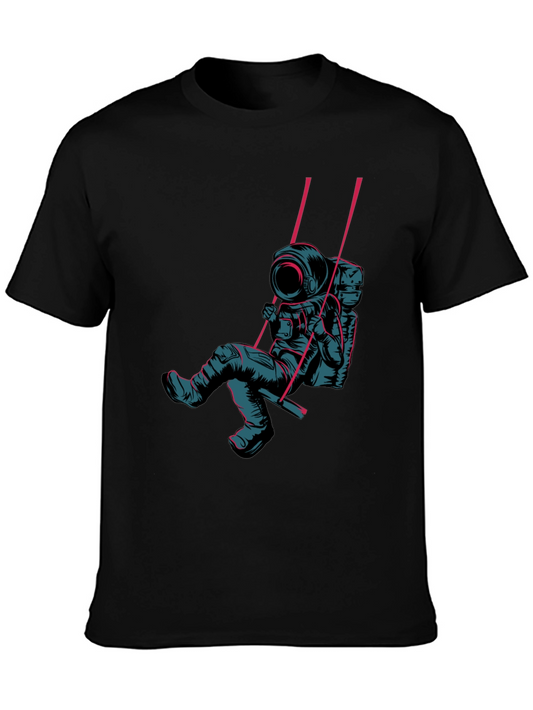 Astronaut Swing Graphic Tee - Unique Design