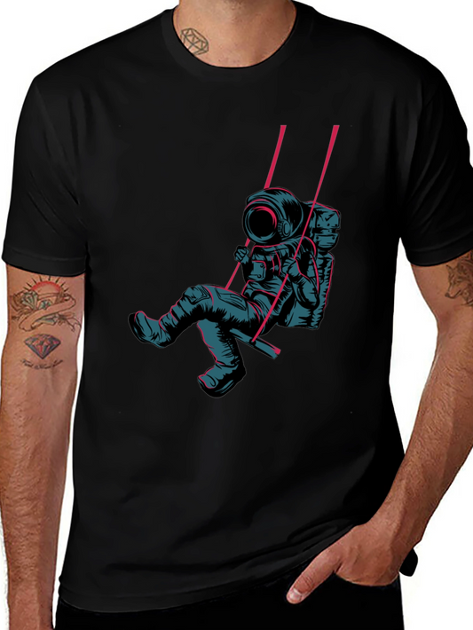 Astronaut Swing Graphic Tee - Unique Design