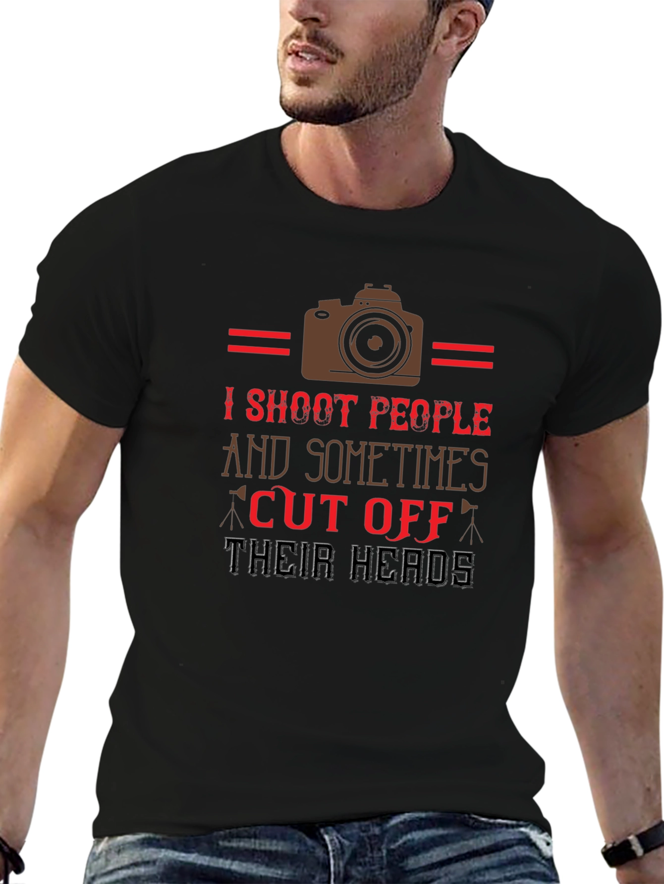 Humorous Photographer T-Shirt - I Shoot People