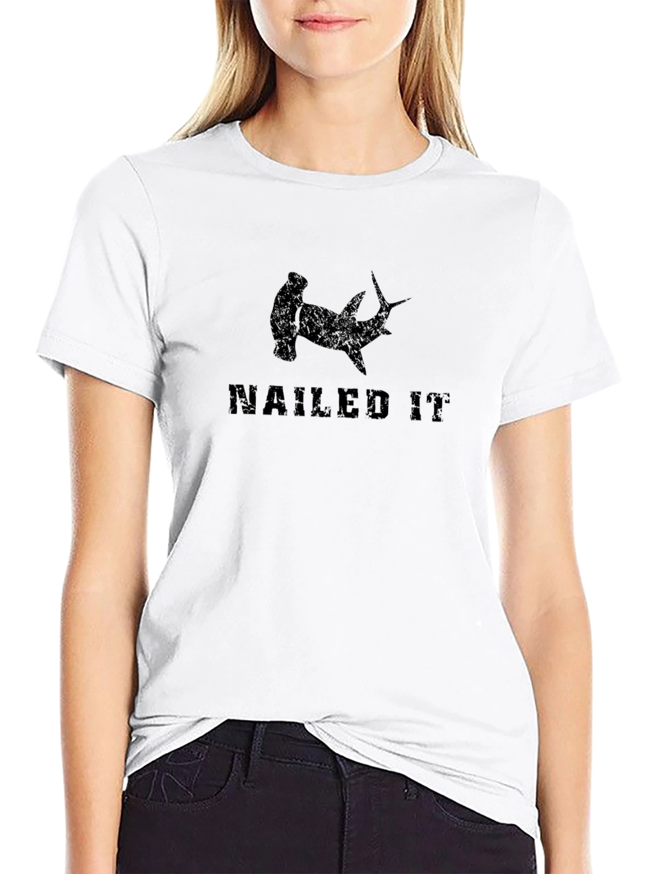 Nailed It Hammerhead Shark Graphic Tee