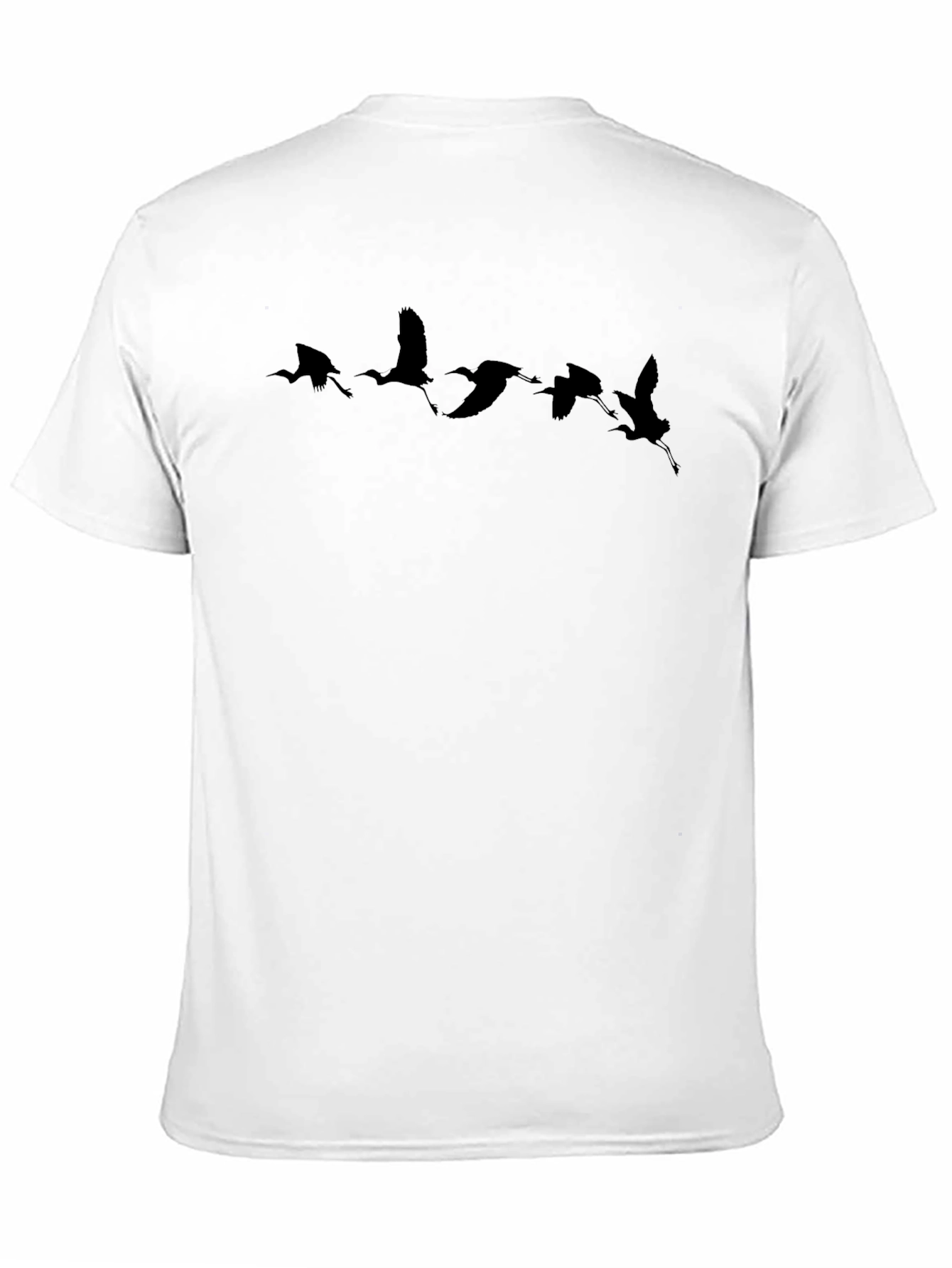 Black Bird Silhouette T-Shirt - Stylish Mens Tee
