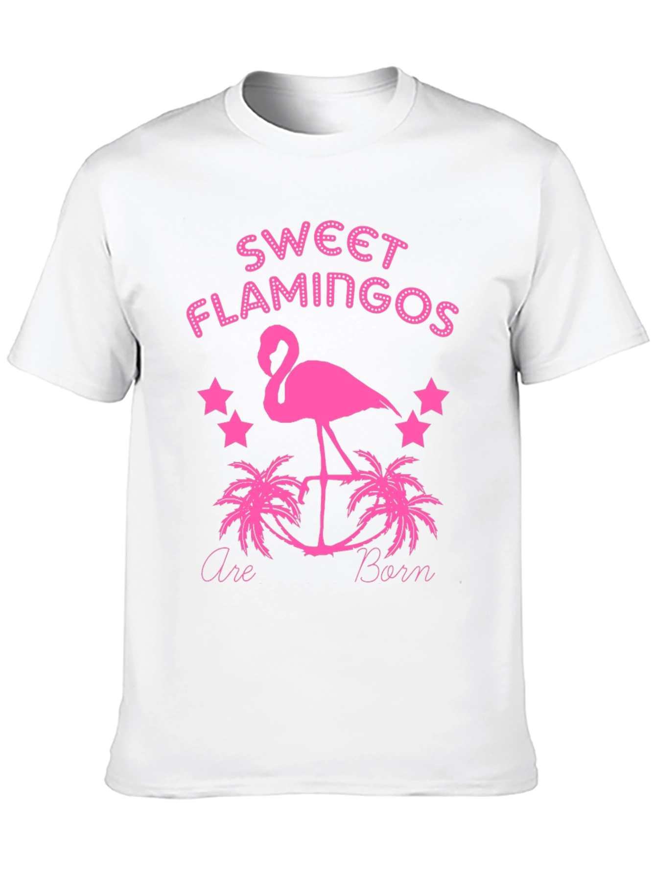 Sweet Flamingos Graphic Tee - Black T-Shirt