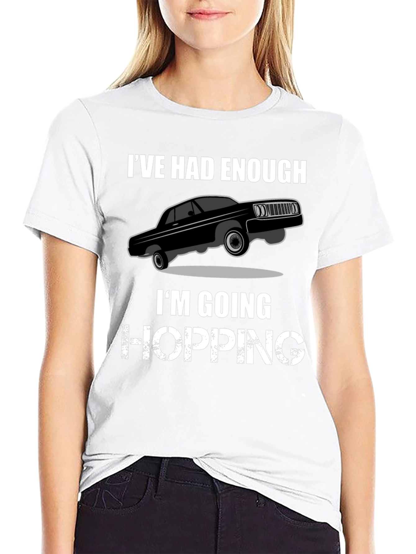 Ive Had Enough Hopping T-Shirt - Black Graphic Tee