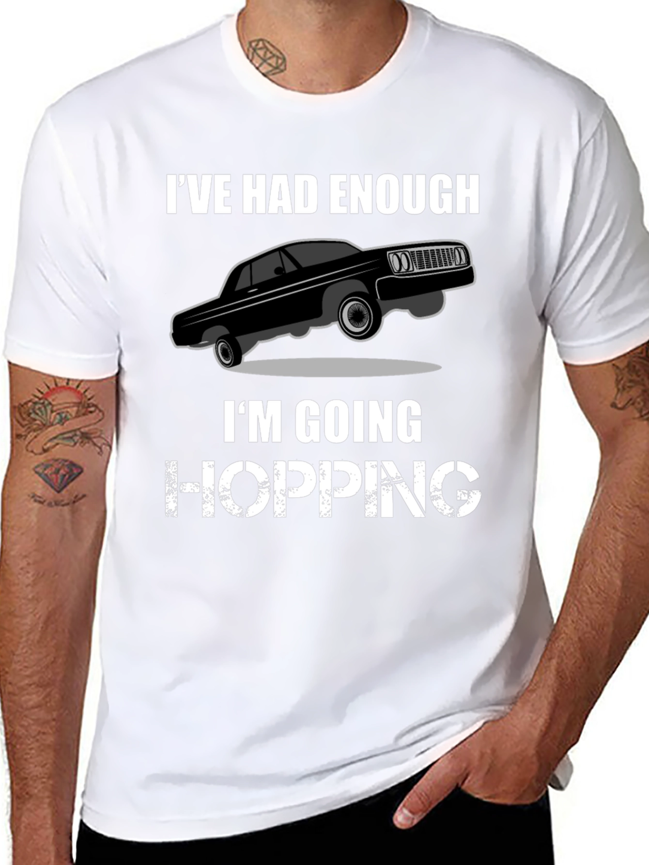 Ive Had Enough Hopping T-Shirt - Black Graphic Tee
