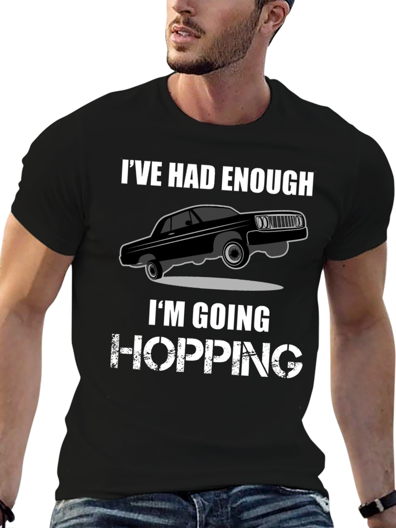 Ive Had Enough Hopping T-Shirt - Black Graphic Tee