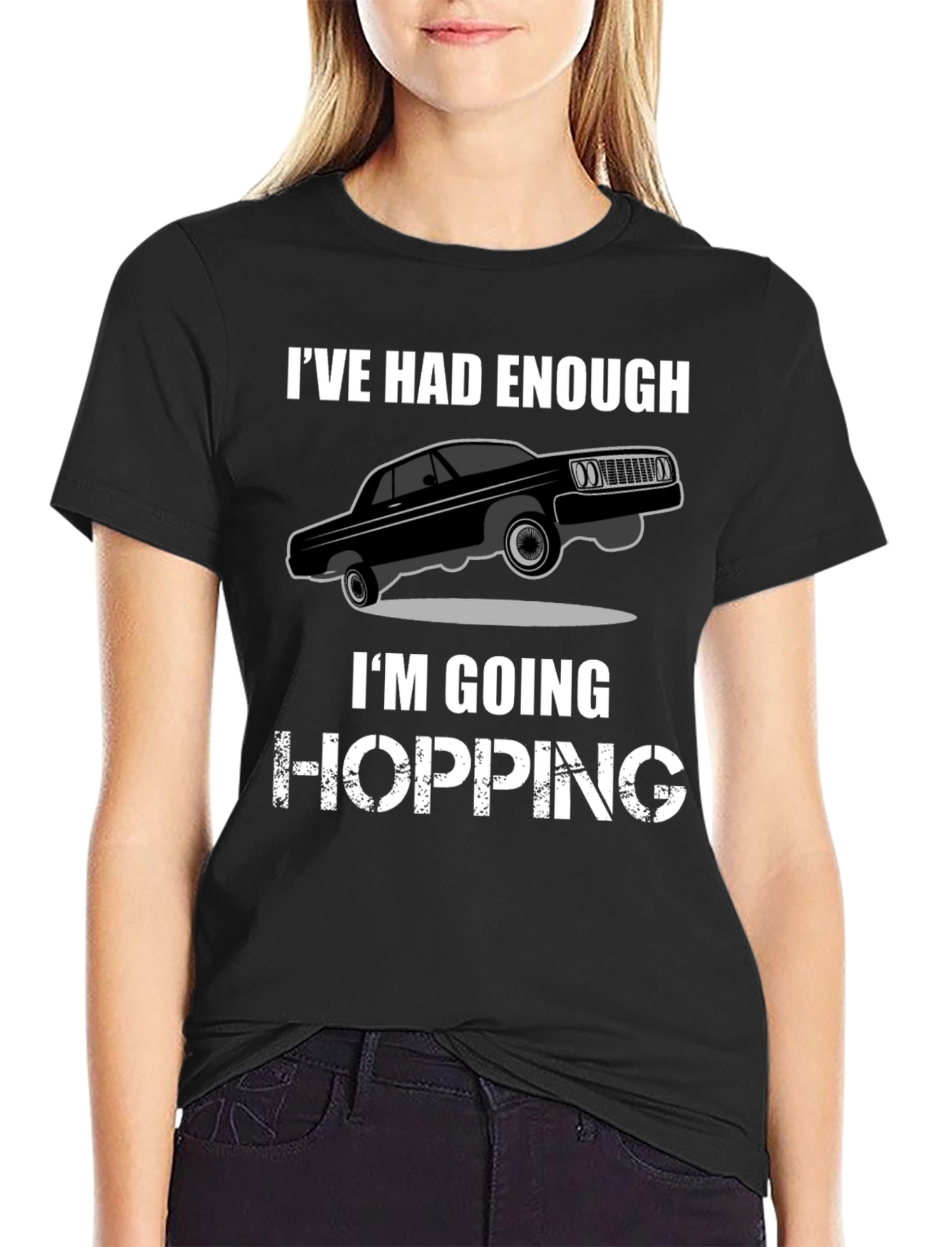 Ive Had Enough Hopping T-Shirt - Black Graphic Tee