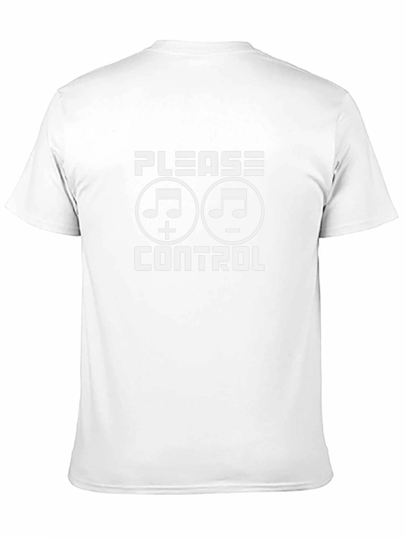 Please Control Music Note Graphic T-Shirt