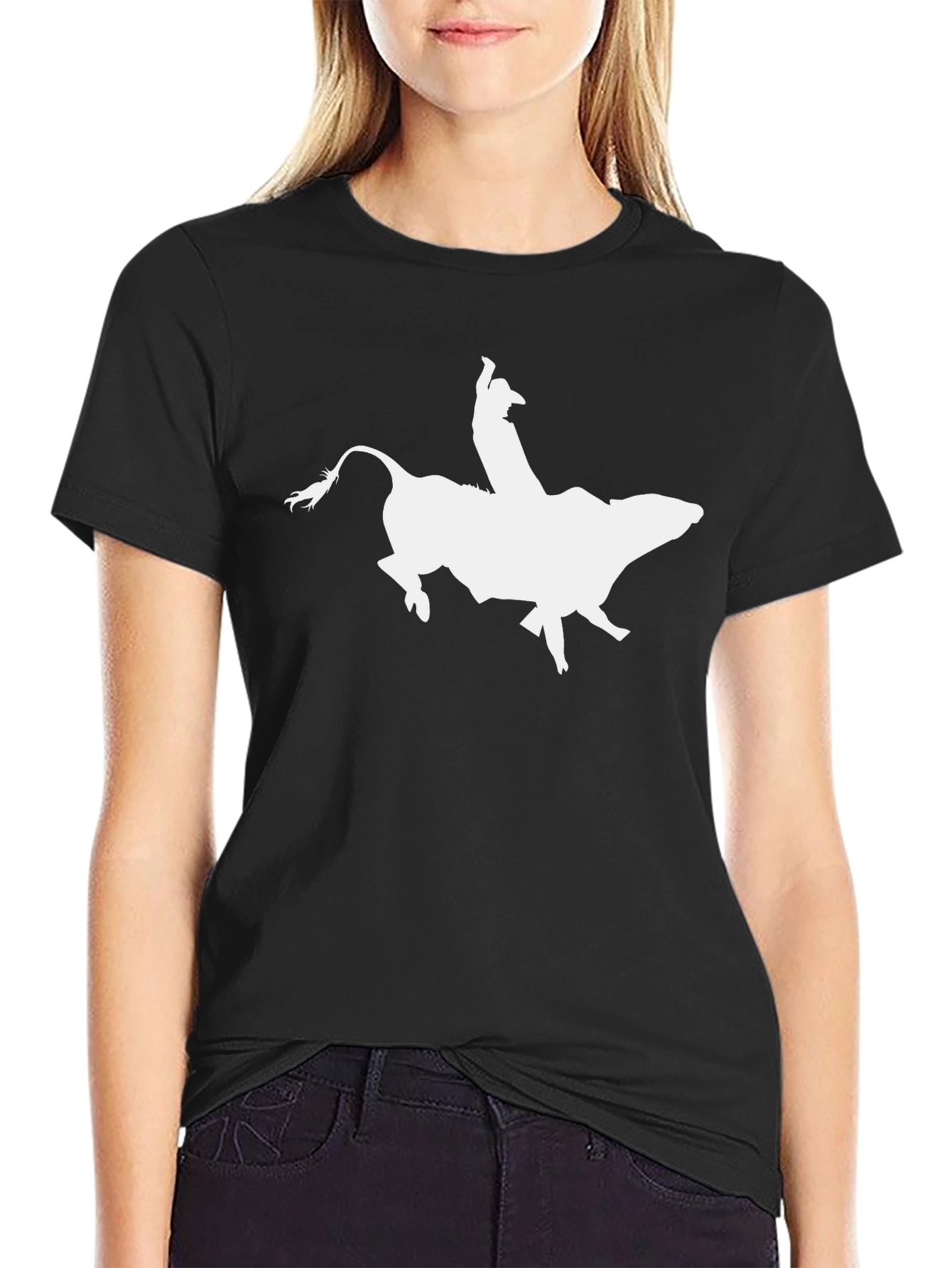 Bull Riding Graphic Tee - Classic Western Style