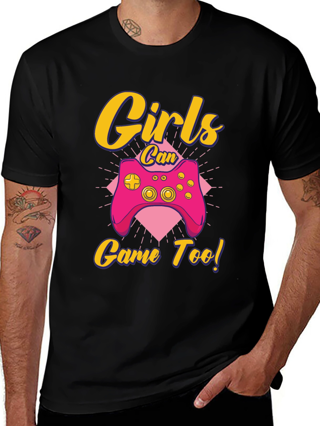 Girls Can Game Too! Gamer T-Shirt