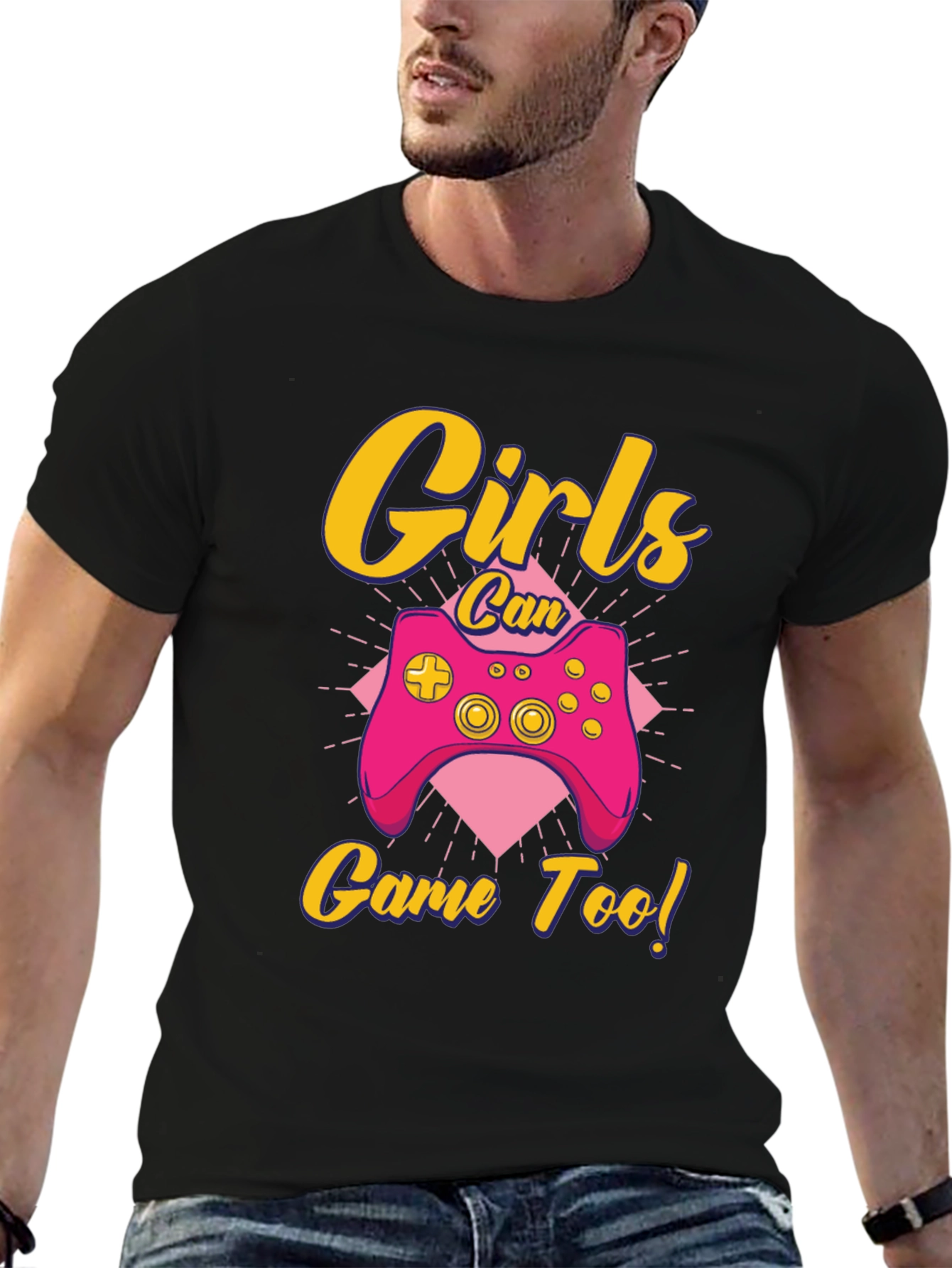 Girls Can Game Too! Gamer T-Shirt
