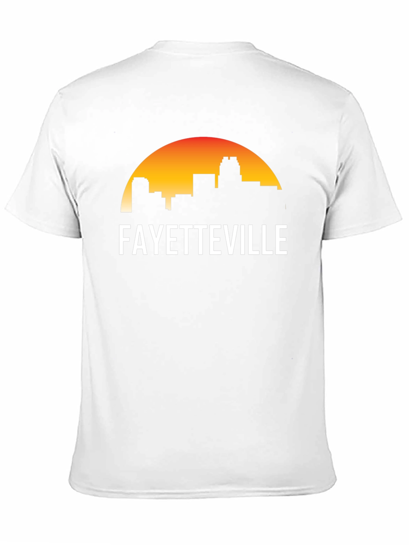 Fayetteville Skyline Graphic Tee - Black Cotton T-Shirt
