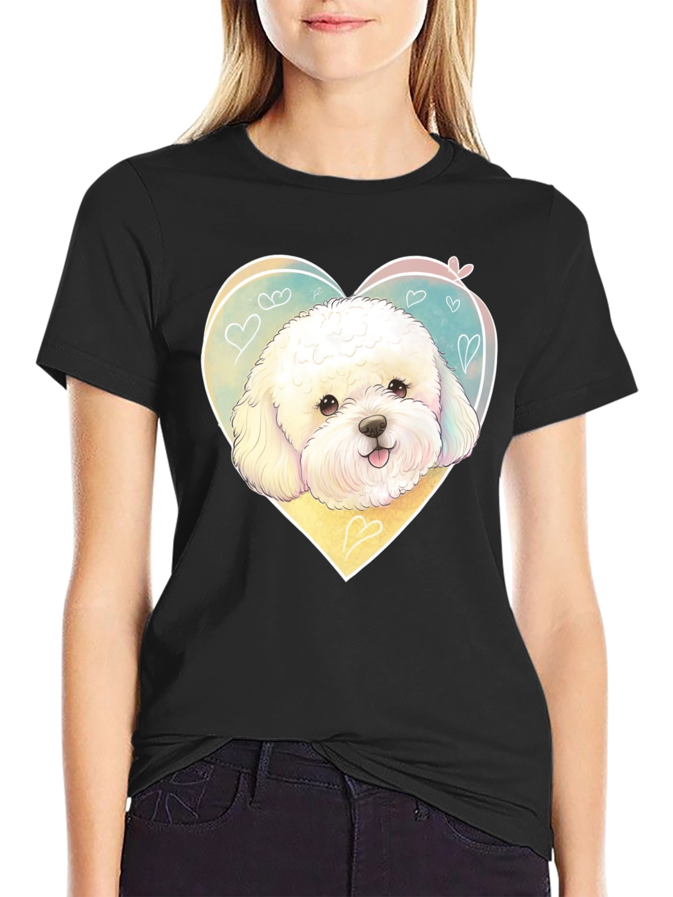 Cute Dog Heart T-Shirt - Pet Lover Tee