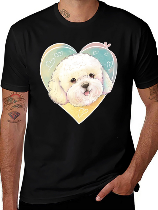 Cute Dog Heart T-Shirt - Pet Lover Tee