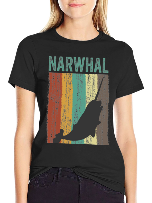 Vintage Narwhal T-Shirt - Retro Style