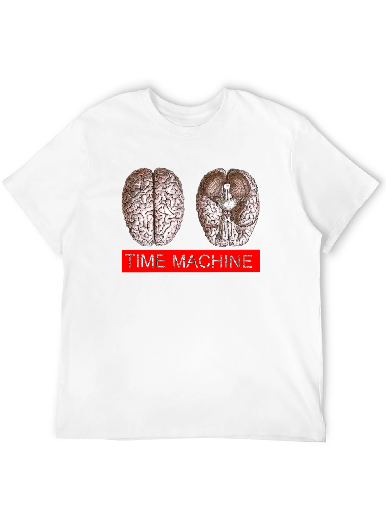 Time Machine Brain Graphic T-Shirt - Neurology Inspired
