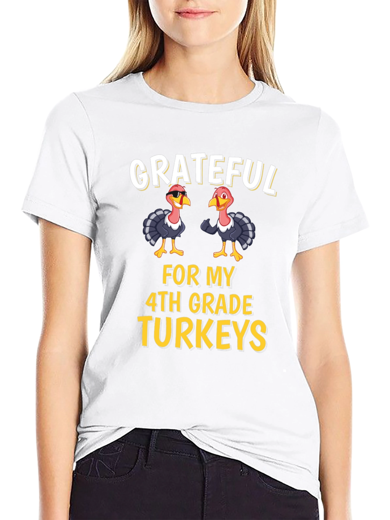 Grateful for My 4th Grade Turkeys Thanksgiving T-Shirt