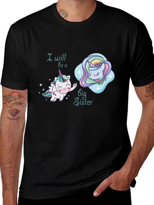 I Will Be A Big Sister Unicorn T-Shirt