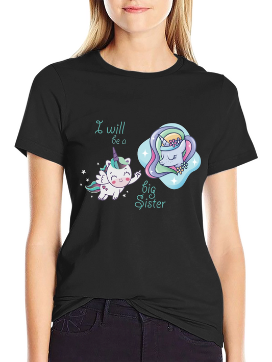I Will Be A Big Sister Unicorn T-Shirt