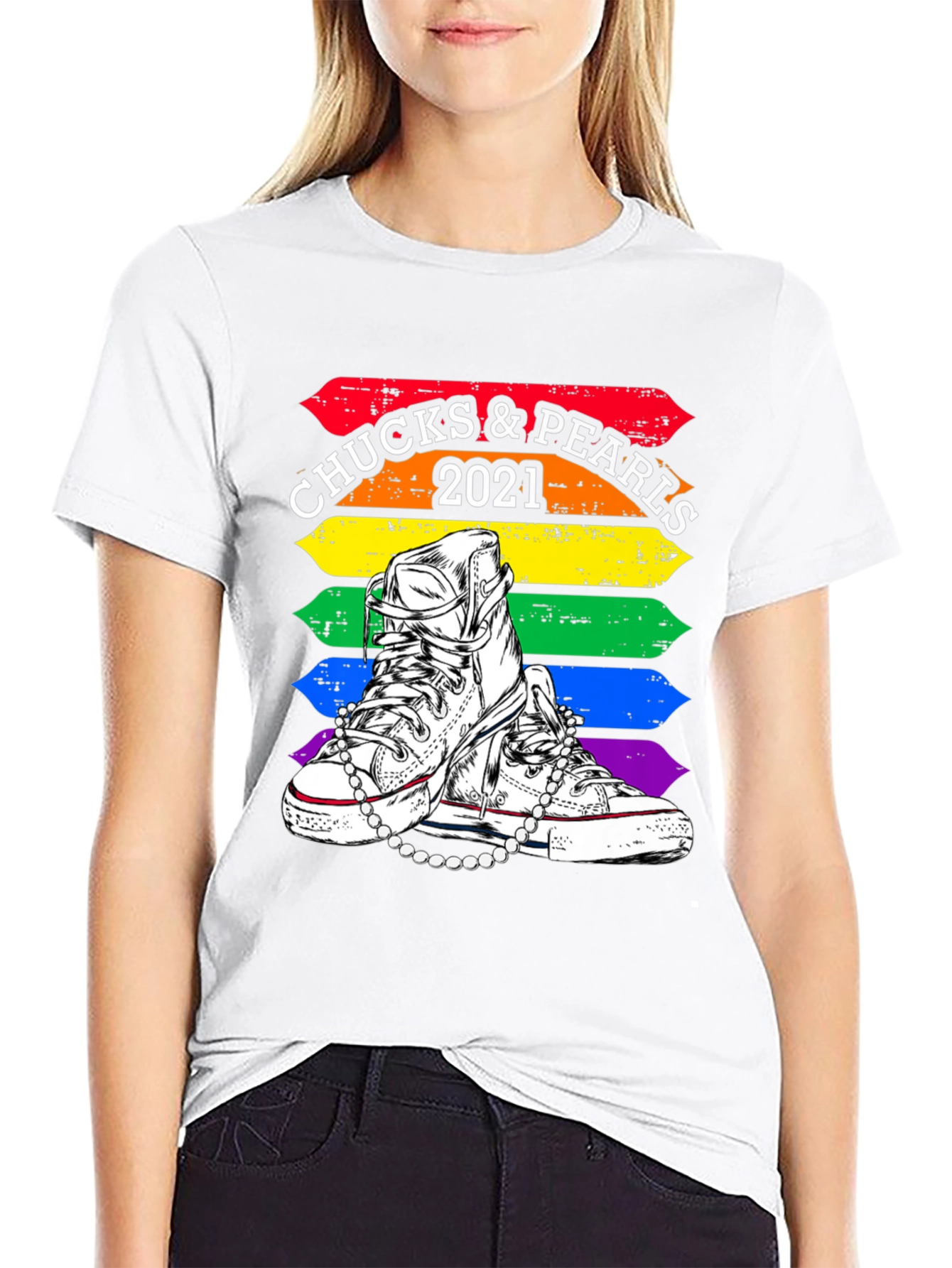 Chucks & Pearls 2021 Pride T-Shirt