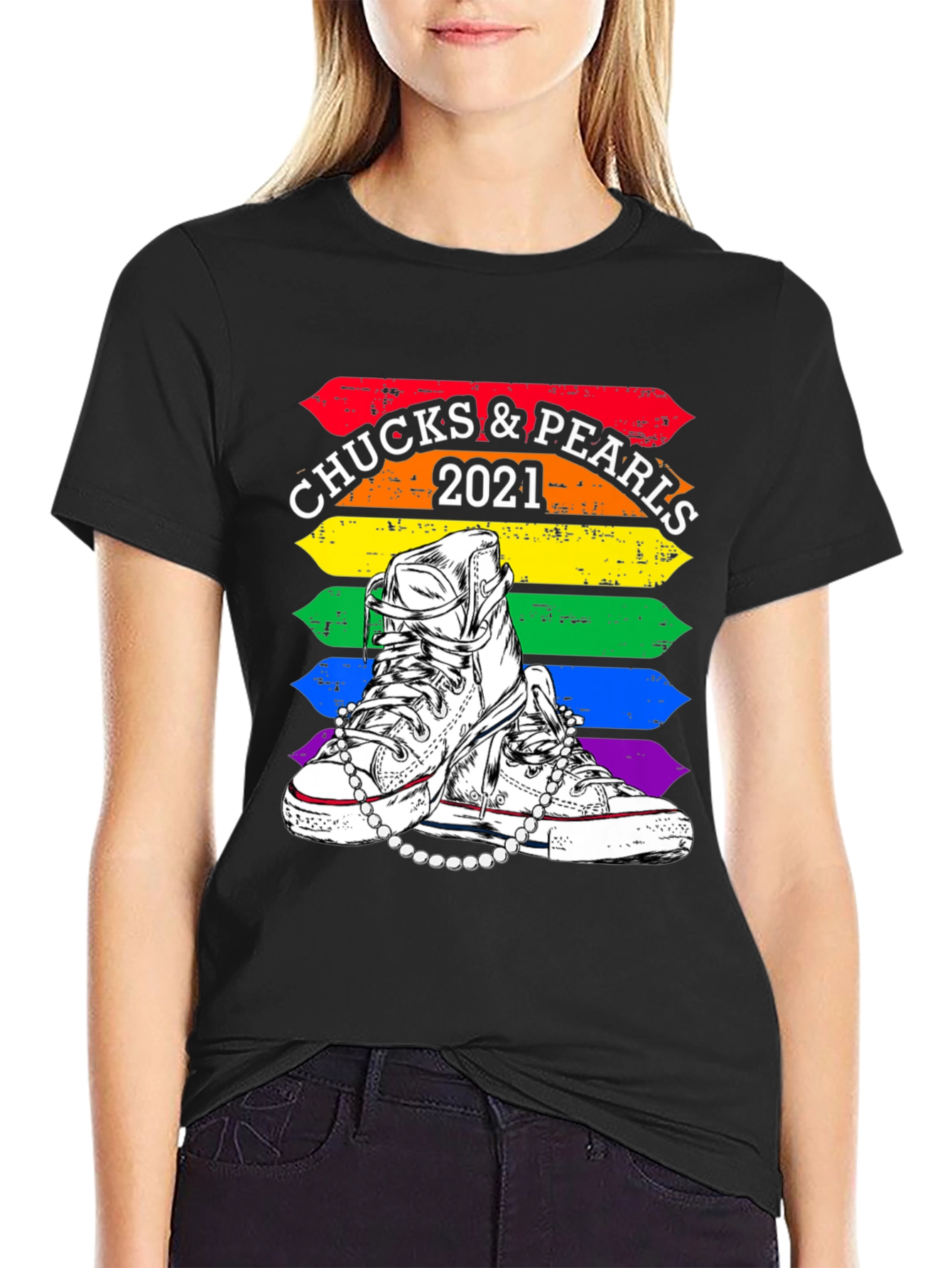 Chucks & Pearls 2021 Pride T-Shirt