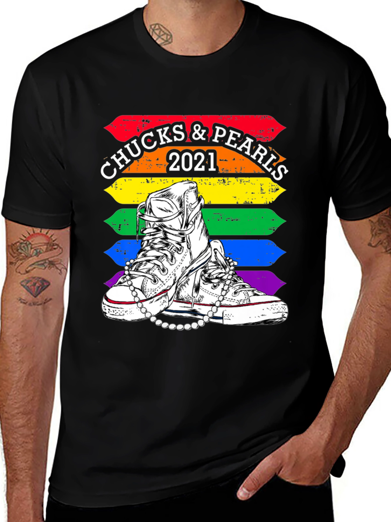 Chucks & Pearls 2021 Pride T-Shirt