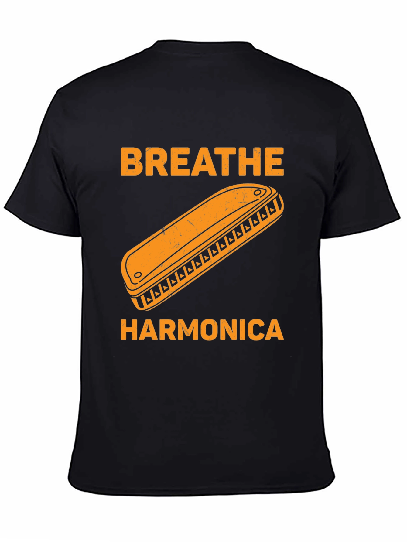 Breathe Harmonica Graphic T-Shirt - Music Lover Tee