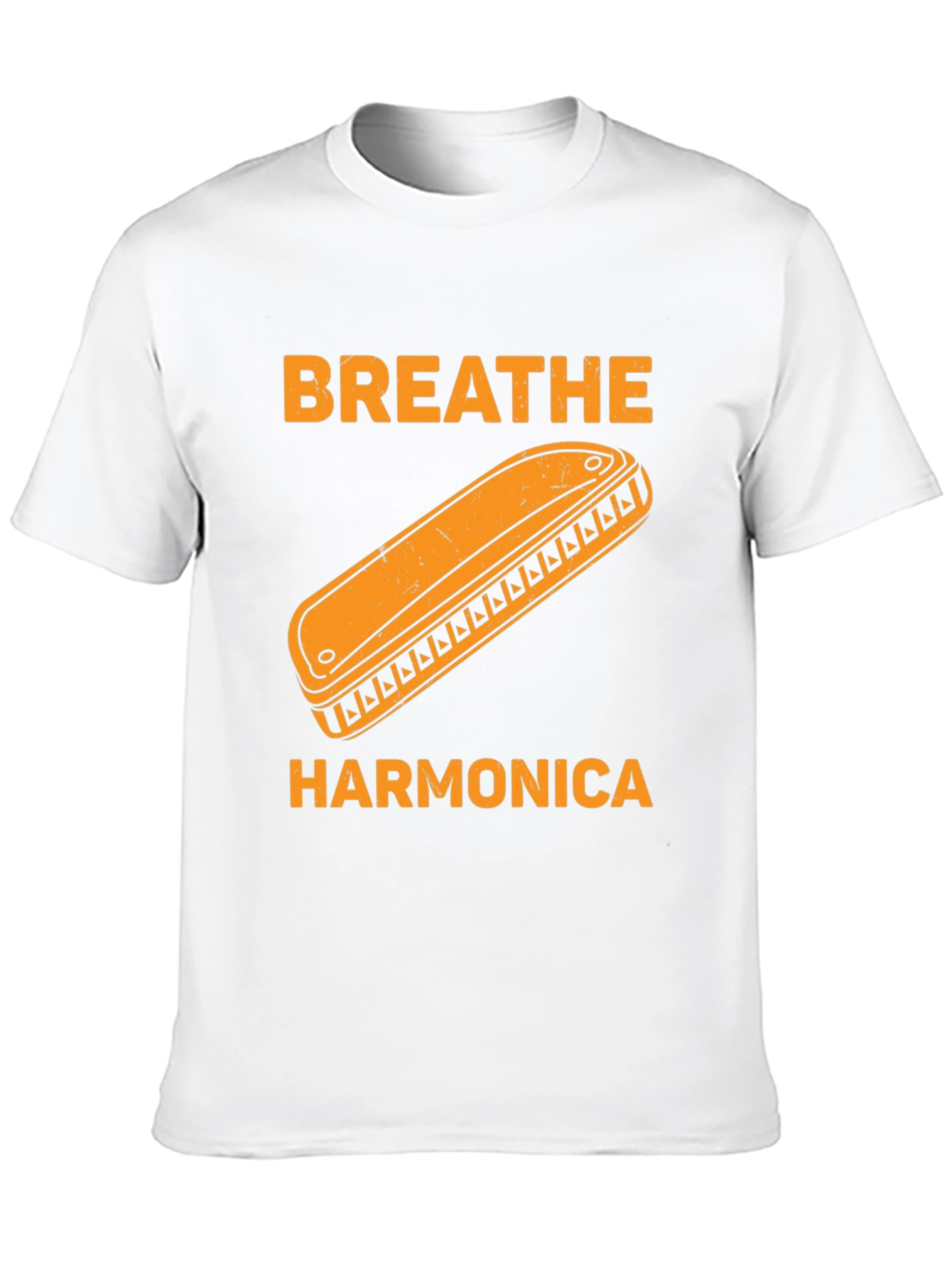 Breathe Harmonica Graphic T-Shirt - Music Lover Tee