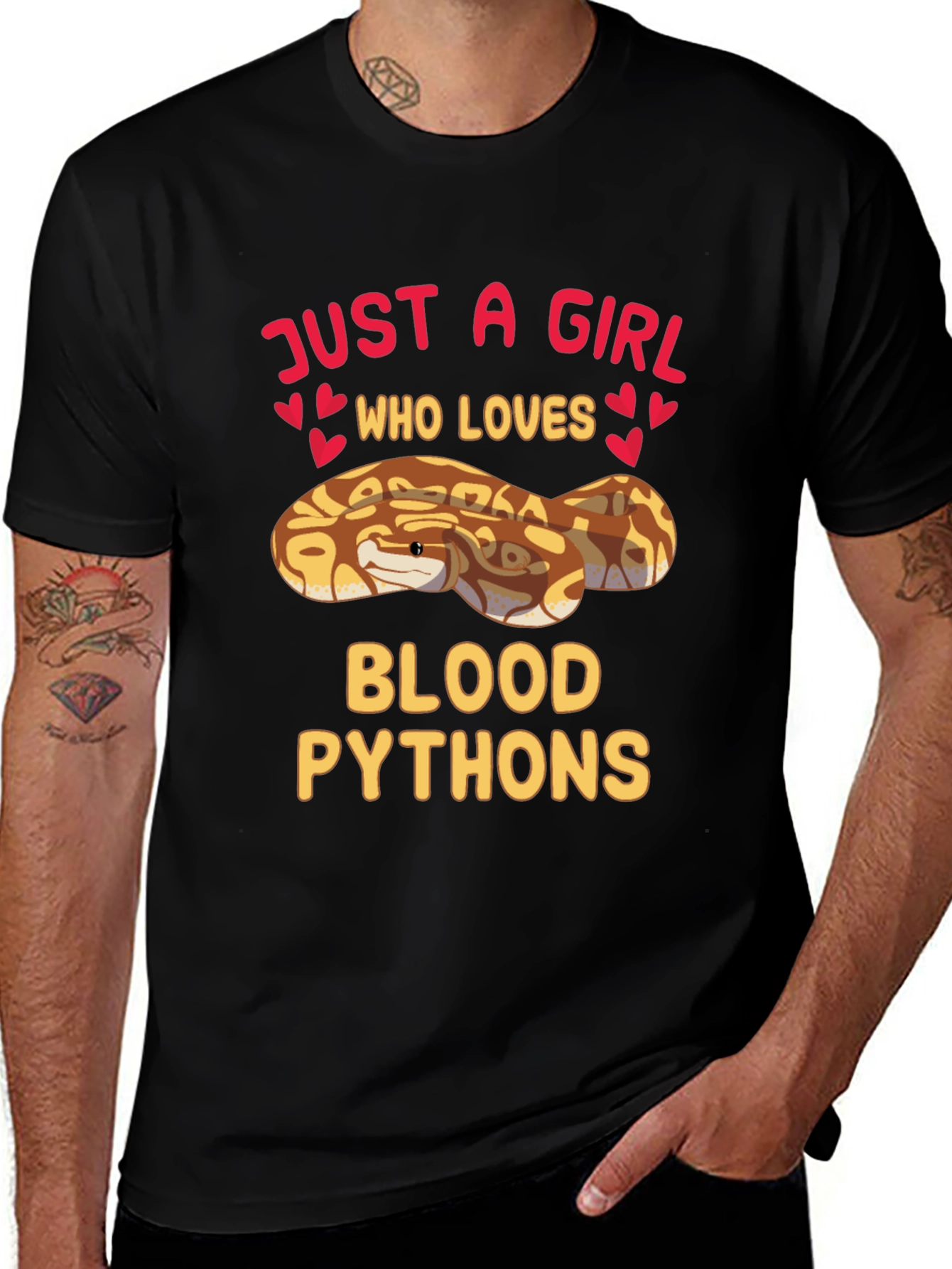 Just A Girl Who Loves Blood Pythons T-Shirt