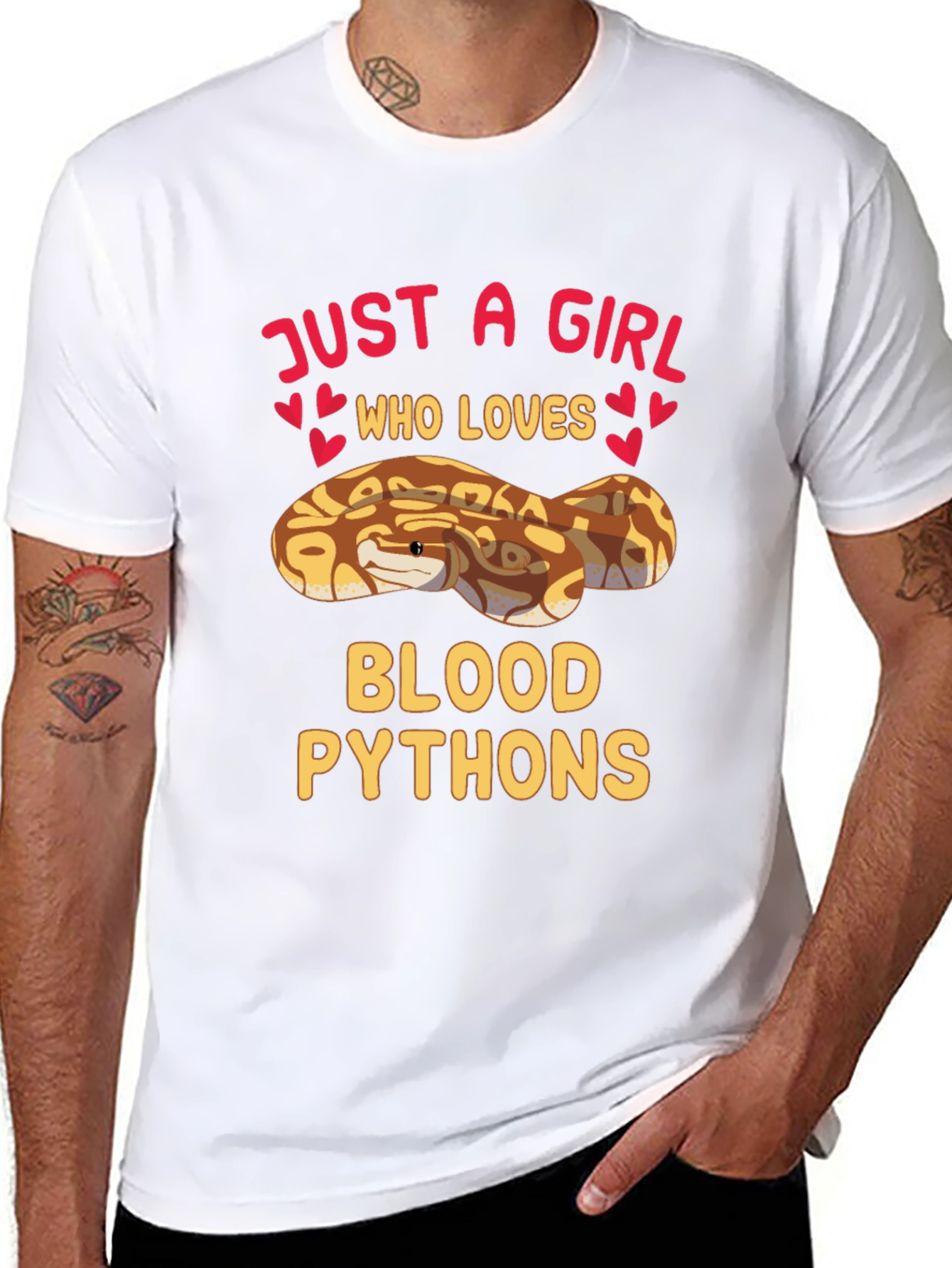 Just A Girl Who Loves Blood Pythons T-Shirt