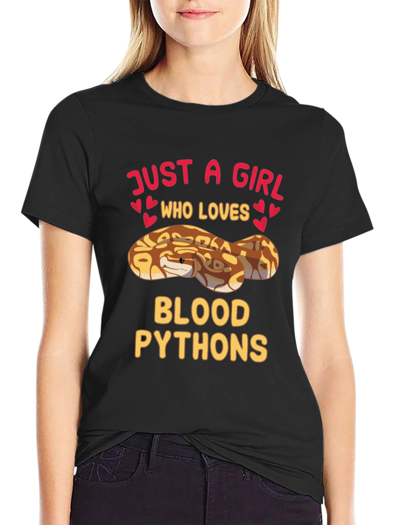 Just A Girl Who Loves Blood Pythons T-Shirt