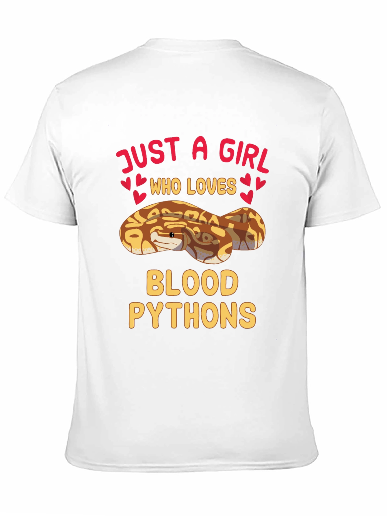Just A Girl Who Loves Blood Pythons T-Shirt