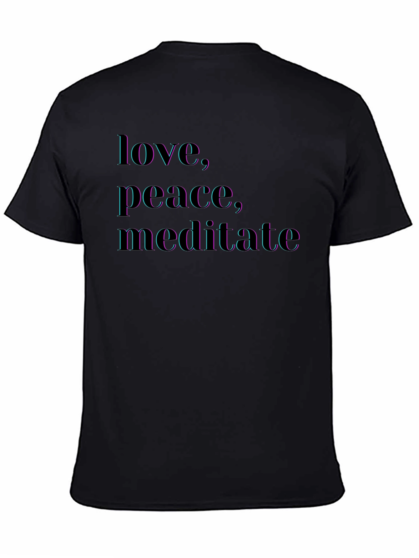 Love Peace Meditate Graphic T-Shirt
