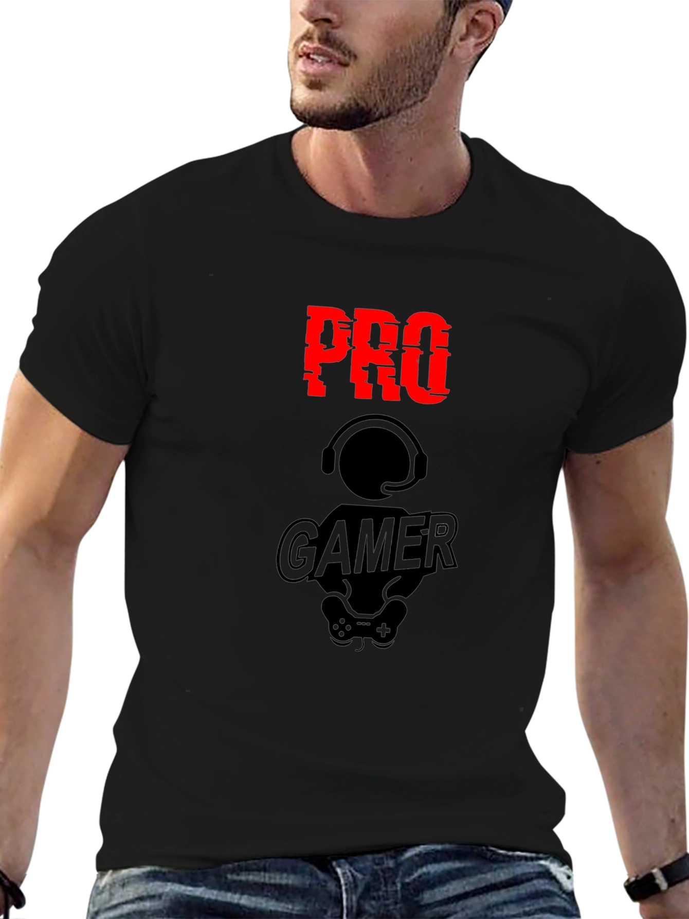 Pro Gamer Black Graphic T-Shirt