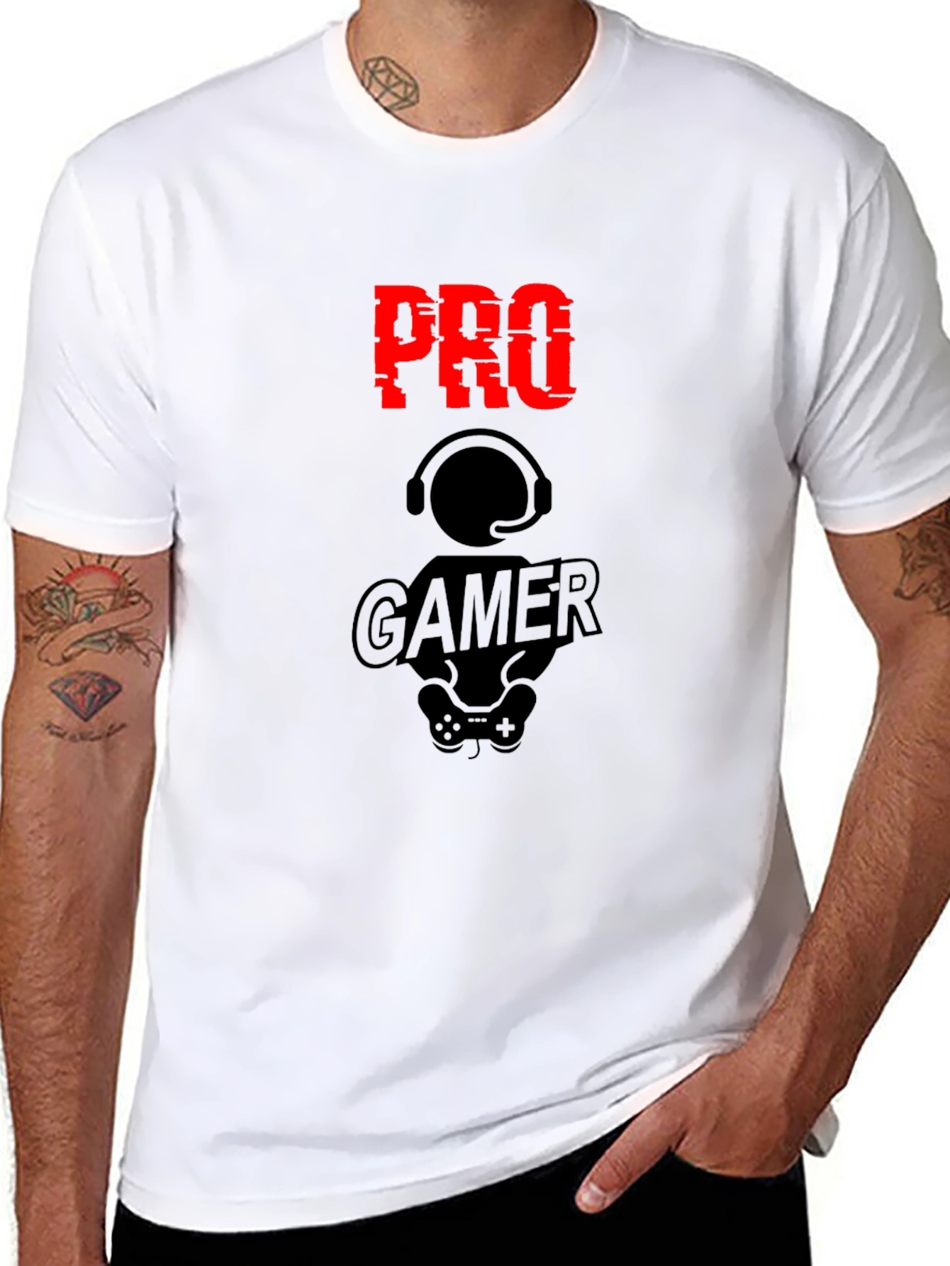 Pro Gamer Black Graphic T-Shirt