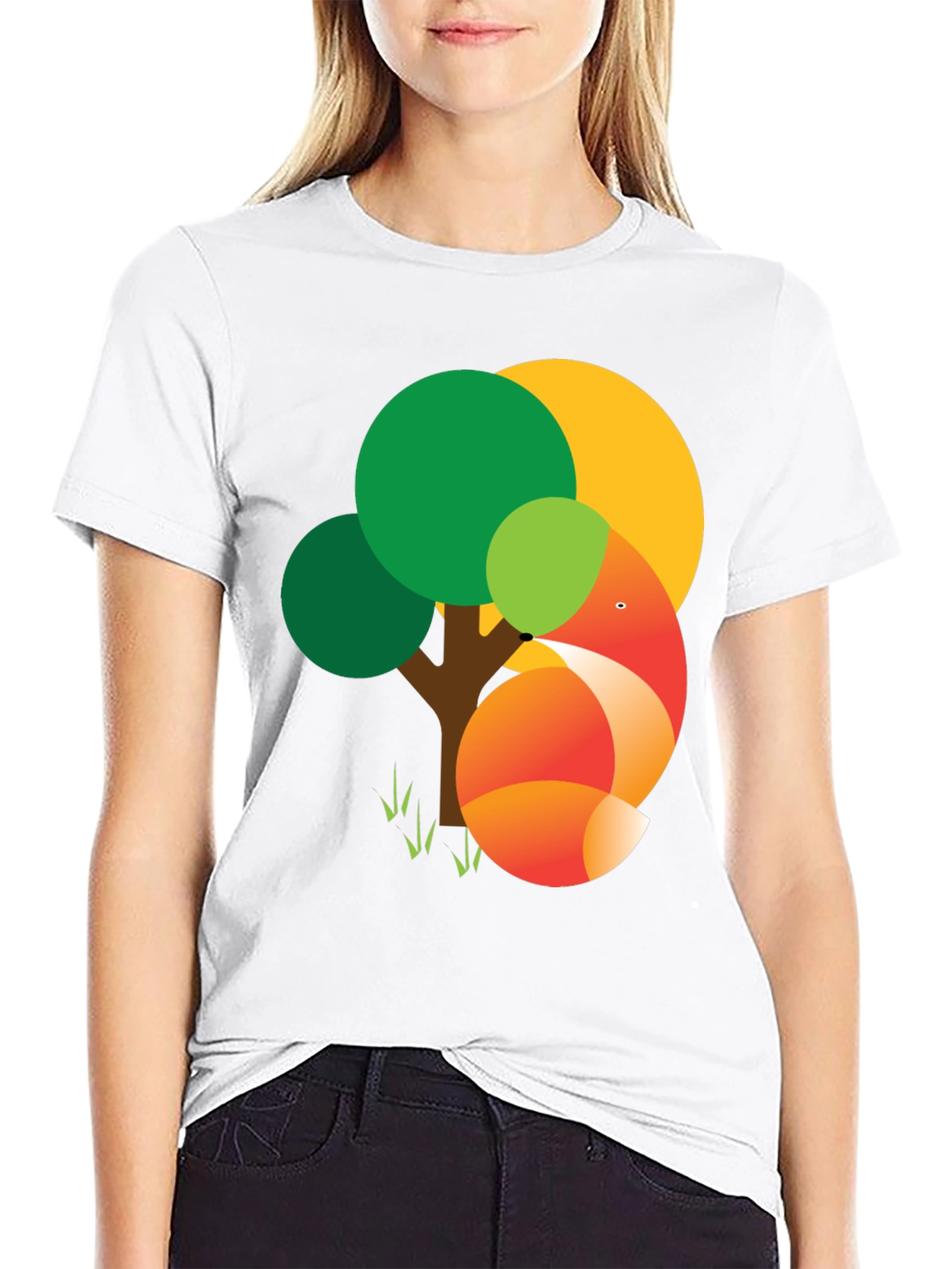 Fox Tree Graphic Tee - Modern Style