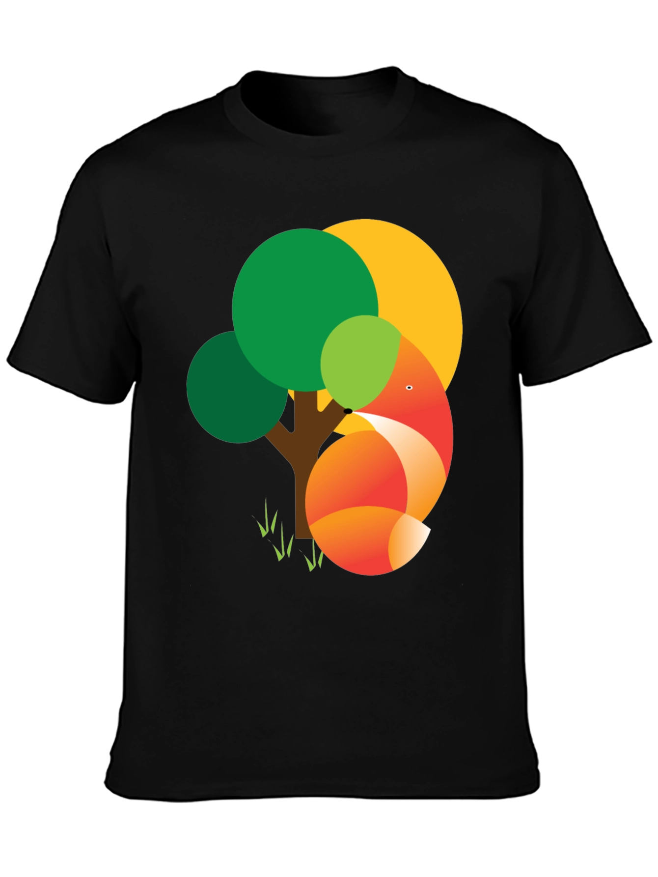 Fox Tree Graphic Tee - Modern Style