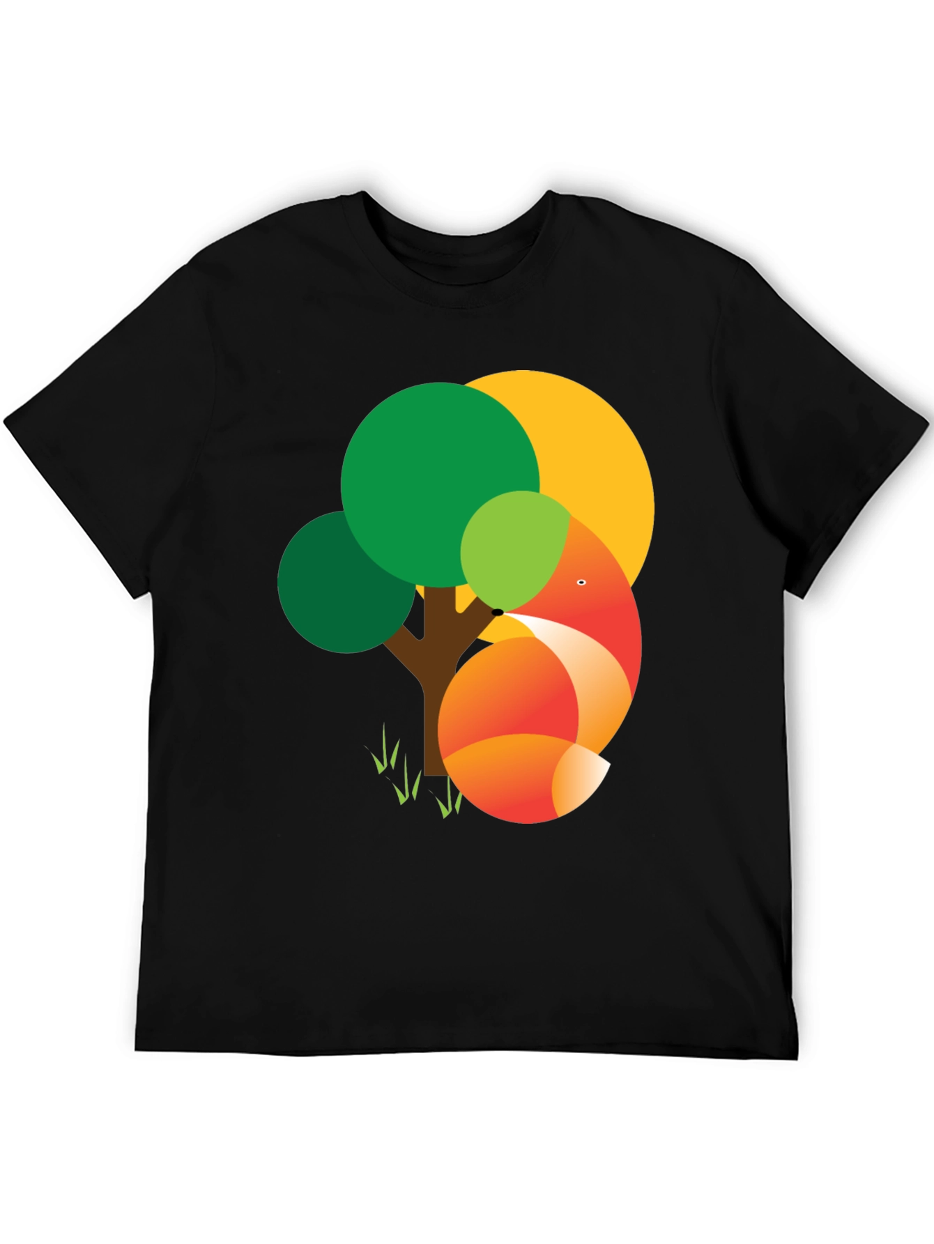 Fox Tree Graphic Tee - Modern Style