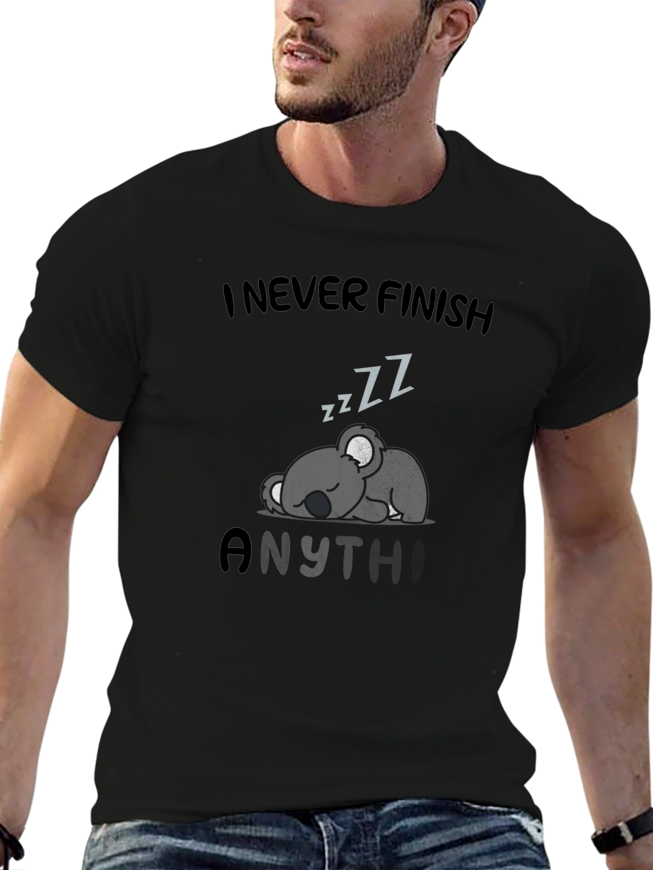 Lazy Koala Sleep T-Shirt - I Never Finish