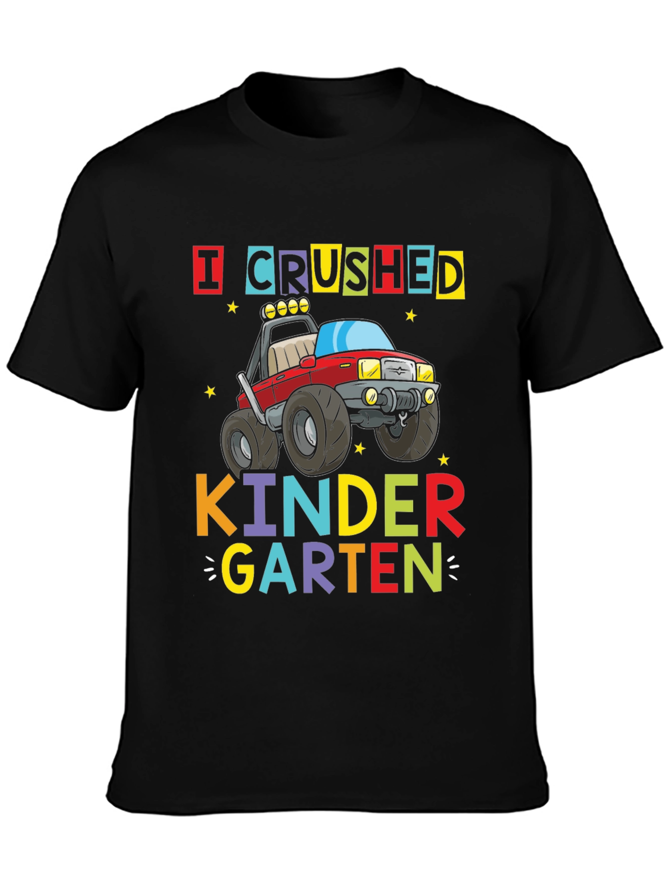 Crushed Kindergarten Monster Truck Graphic Tee
