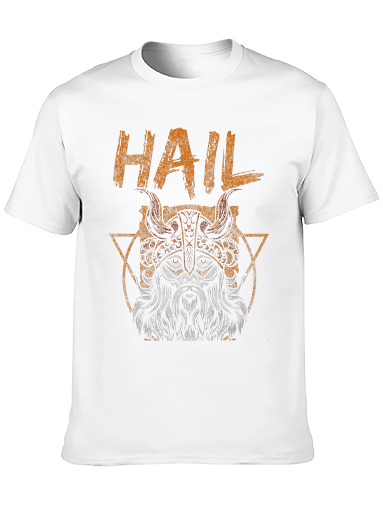 Hail Viking Graphic Tee - Black Cotton T-Shirt