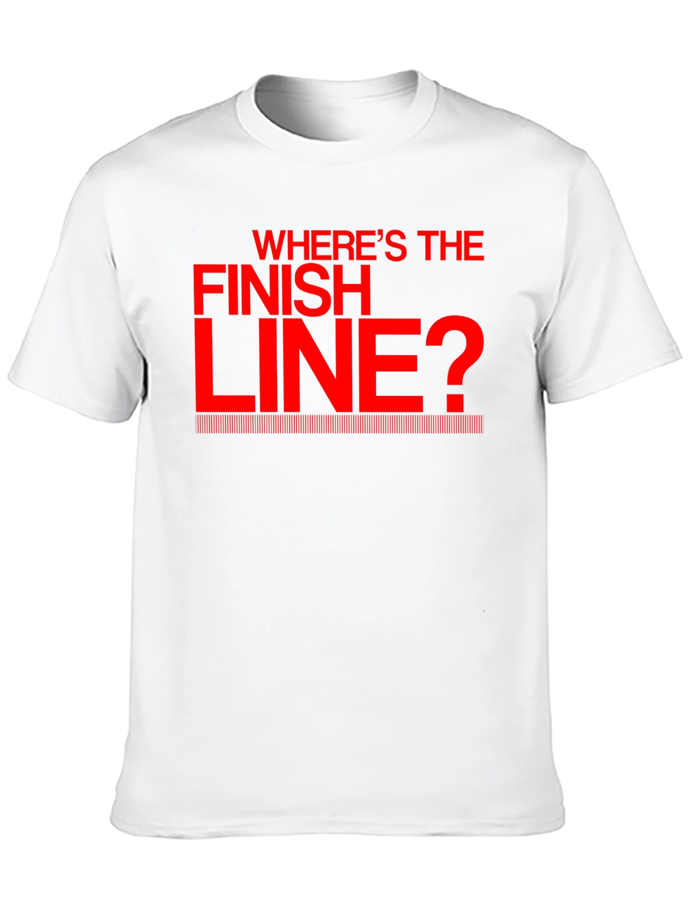 Wheres the Finish Line? Black T-Shirt