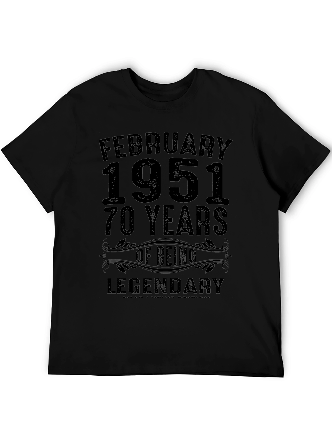 February 1951 Legendary 70 Years Birthday T-Shirt