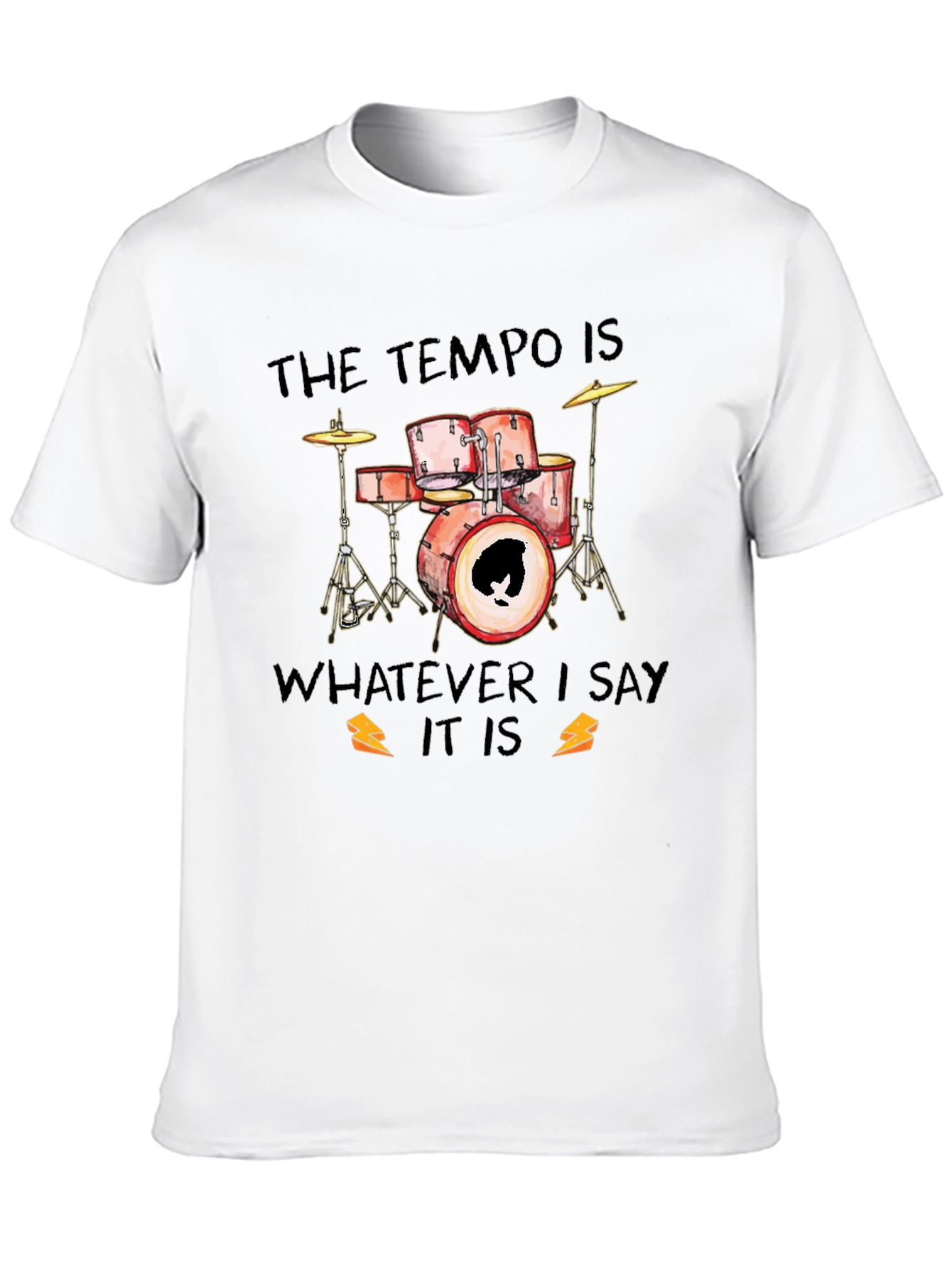 Tempo Drummer Black Graphic Tee