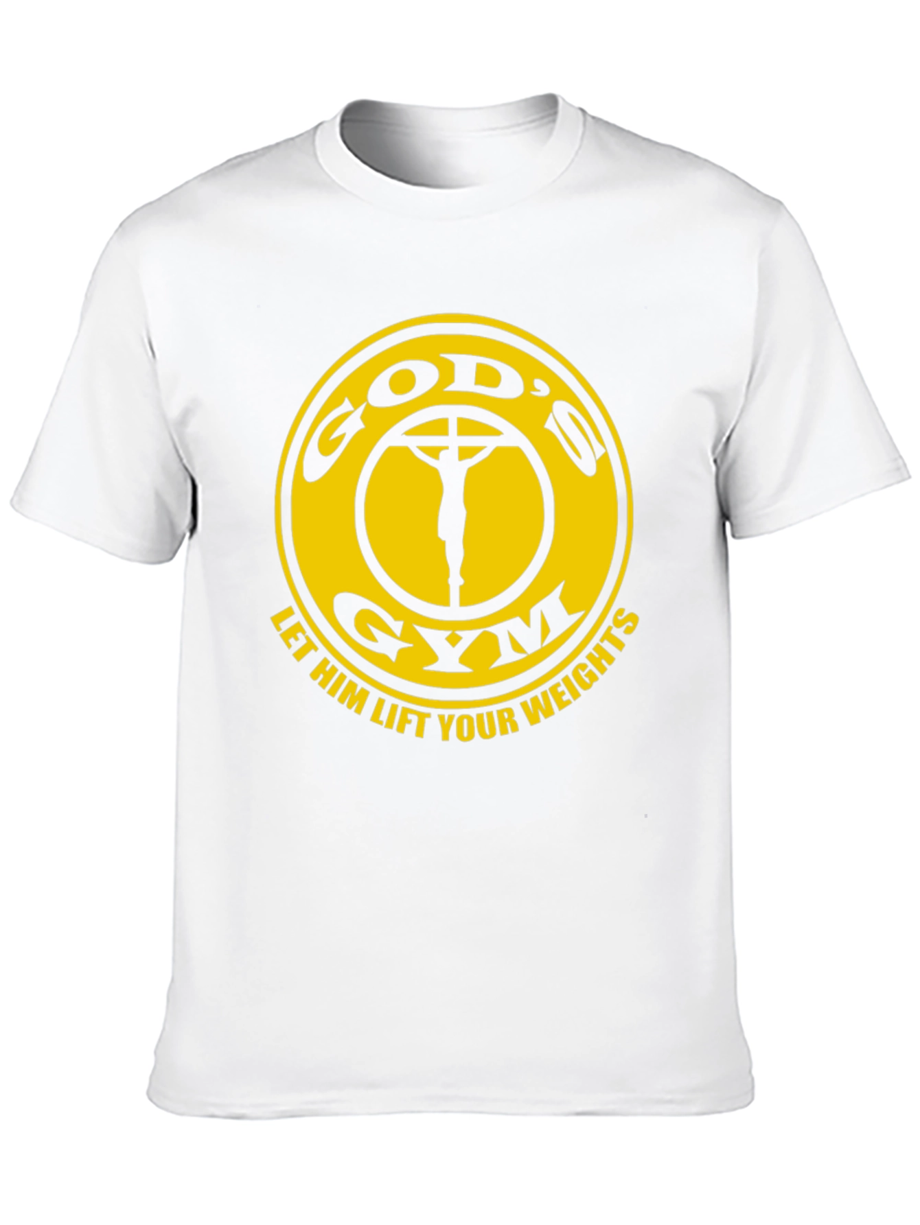 Gods Gym Black T-Shirt: Lift Your Weights in Faith