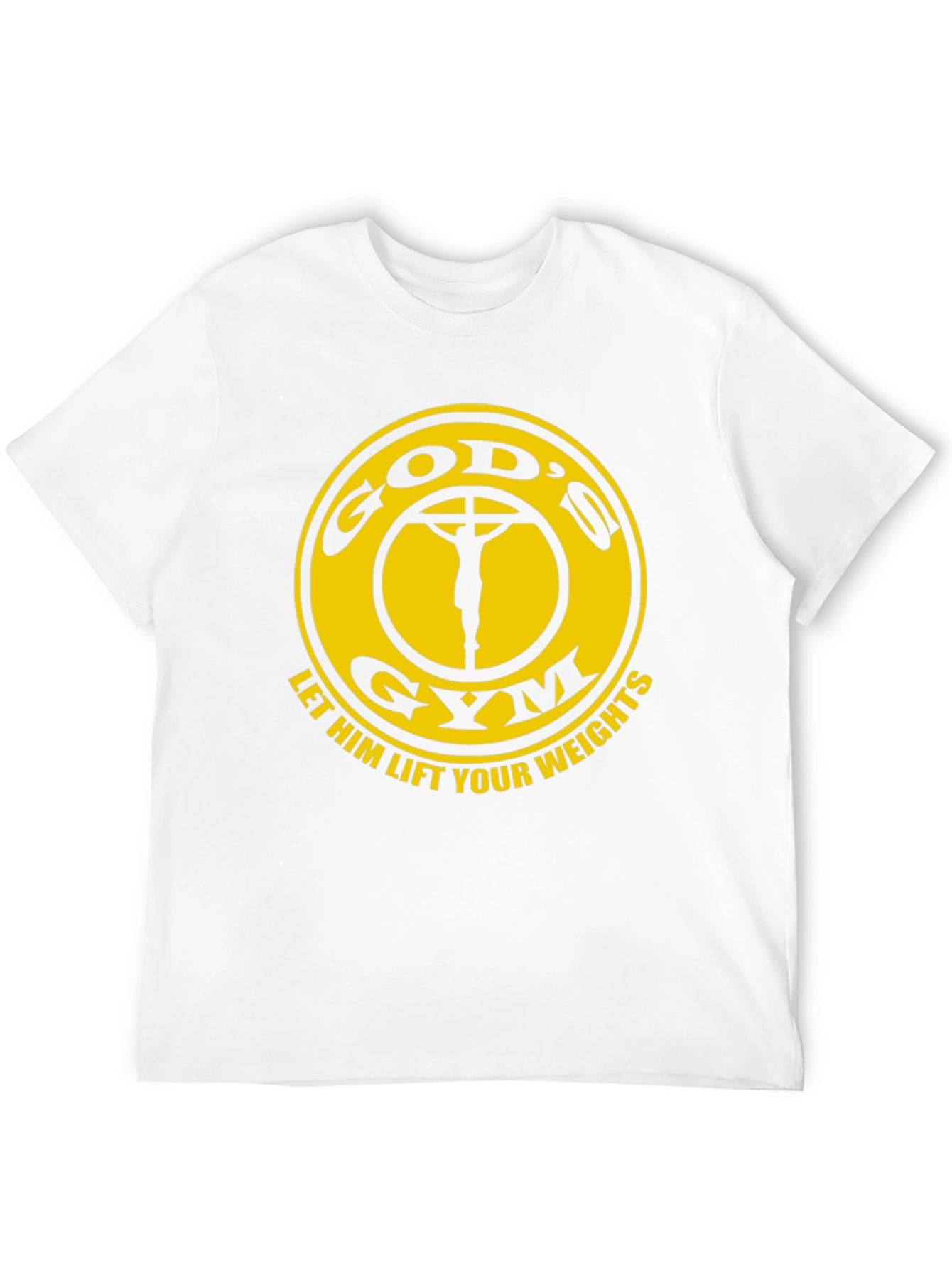 Gods Gym Black T-Shirt: Lift Your Weights in Faith