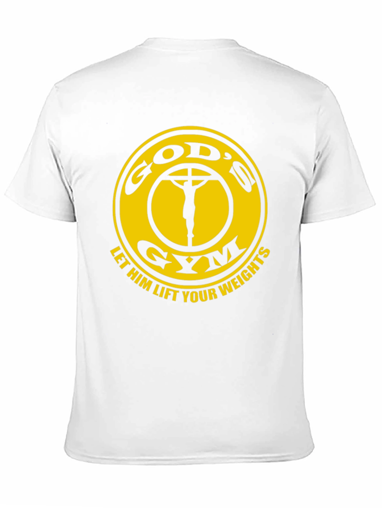 Gods Gym Black T-Shirt: Lift Your Weights in Faith