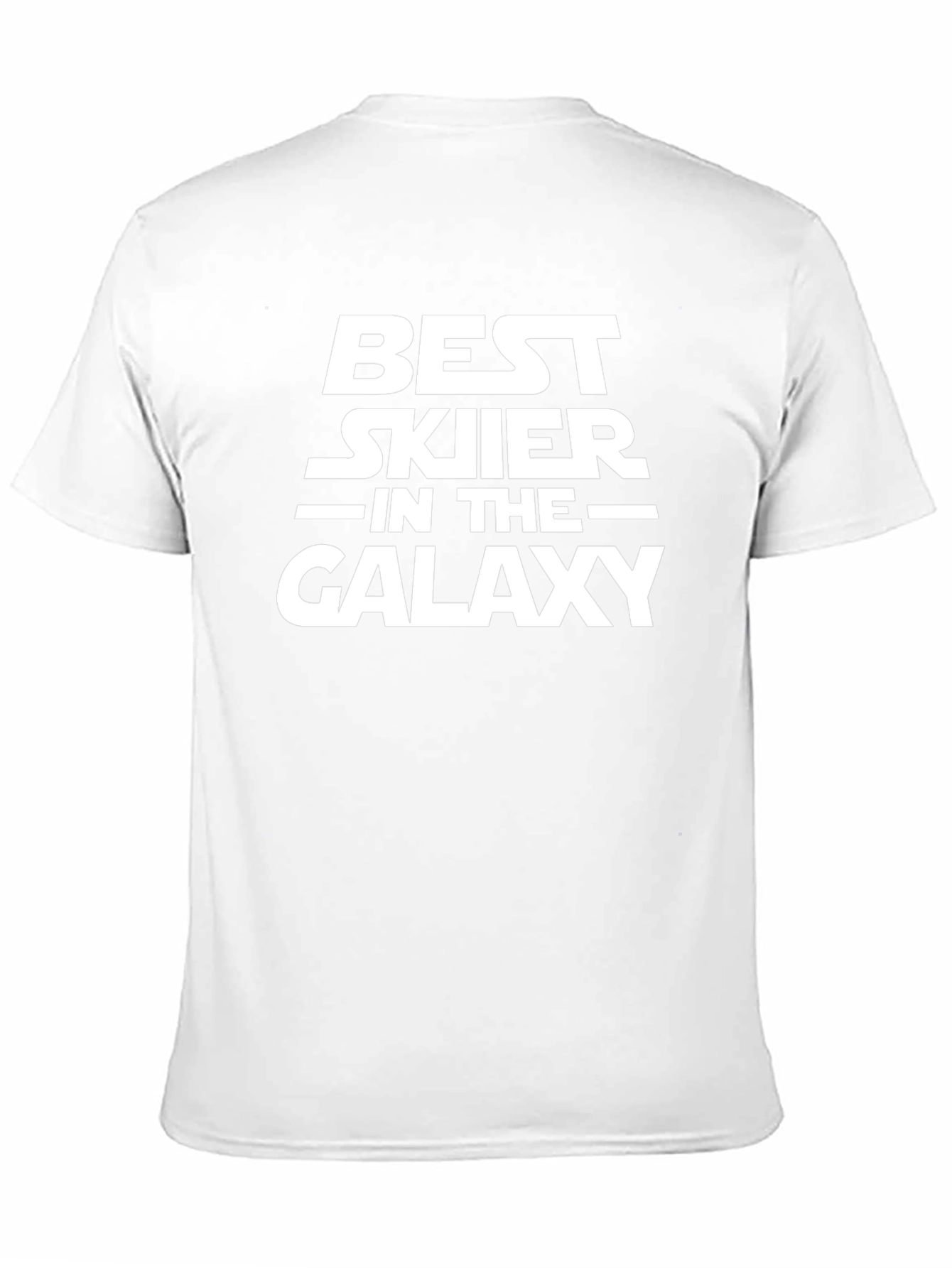 Best Skier in the Galaxy Black Graphic T-Shirt